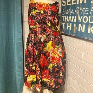 Adrianna Papell Lace Overly Dress Size 16